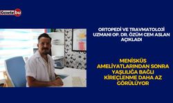 Menisküs ameliyatlarından sonra yaşlılığa bağlı kireçlenme daha az görülüyor