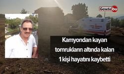 Kamyondan kayan tomrukların altında kalan 1 kişi hayatını kaybetti
