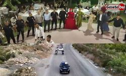 Polisler, küçük yaştayken babası vefat eden polis kızının kına gecesinde halay çekti