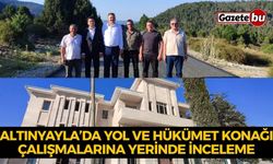Altınyayla’da Yol ve Hükümet Konağı Çalışmalarına Yerinde İnceleme