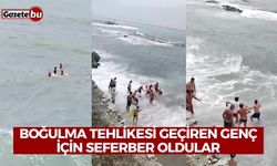 Boğulma tehlikesi geçiren genç için seferber oldular