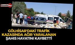 Gölhisar'daki trafik kazasında ağır yaralanan şahıs hayatını kaybetti