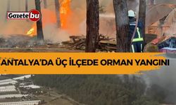 Antalya’da Üç İlçede Orman Yangını: Havadan ve Karadan Müdahale Sürüyor