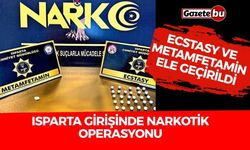 Isparta girişinde narkotik operasyonu: Ecstasy ve metamfetamin ele geçirildi