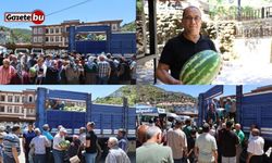 20 ton karpuz ücretsiz dağıtıldı