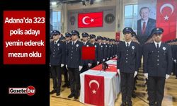 Adana’da 323 polis adayı yemin ederek mezun oldu