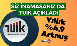 TÜİK Açıkladı; Sanayi üretimi yıllık %4,9 arttı