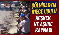 Kazanlar imece usulü keşkek ve aşure şöleni için kaynadı