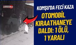 Komşu'da Feci Kaza otomobil kıraathaneye daldı: 1 ölü, 1 yaralı