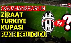 Ziraat Türkiye Kupasında Oğuzhanspor’un Rakibi Belli Oldu