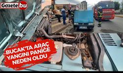 Bucak'ta Araç Yangını Paniğe Neden Oldu