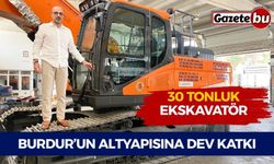 Burdur’un Altyapısına Dev Katkı: Hibe Ekskavatör Geldi!