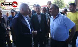 Vali Zorluoğlu, Traktörcüler Sitesi’ndeki yangın sonrası incelemelerde bulundu