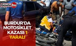 Burdur'da motosiklet kazası: 1 yaralı