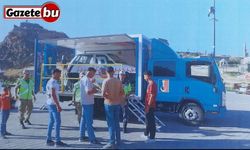 Kars’ta jandarmadan simülasyonlu emniyet kemeri uygulaması