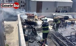 Dörtyol’da binanın çatı katında yangın çıktı