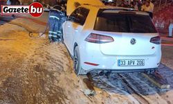 Mardin’de seyir halindeki otomobil alev aldı