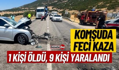 Isparta'da 2 Otomobilin Çarpıştığı Kazada 1 Kişi Öldü, 9 Kişi Yaralandı