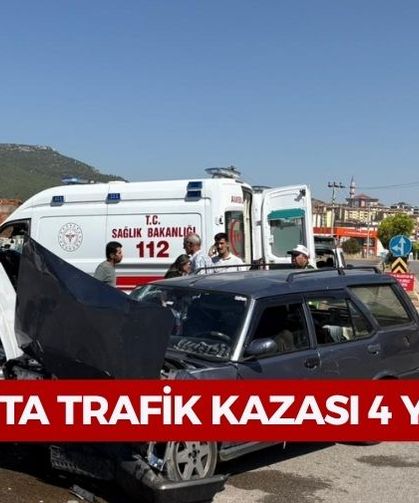 Bucak’ta Trafik Kazası 4 Yaralı