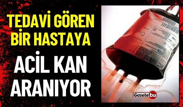 Burdur'da Kazada Yaralan Adam İçin Acil Kana İhtiyaç Vardır