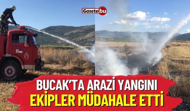 Bucak'ta Arazi Yangını: İtfaiye Müdahale Etti