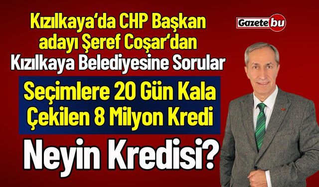 Kızılkaya'da CHP Başkan Adayı Şeref Coşar: Bu Neyin Kredisi?