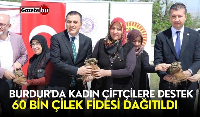 Burdur'da Kadın Çiftçilere Destek: 60 Bin Çilek Fidesi Dağıtıldı