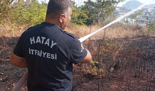 Defne’de çıkan bahçe yangını söndürüldü