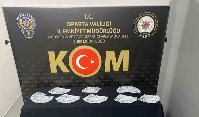 Isparta’da 37 bin lira sahte para ele geçirildi