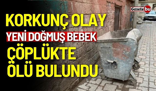 Korkunç olay: Yeni doğmuş bebek çöplükte ölü bulundu