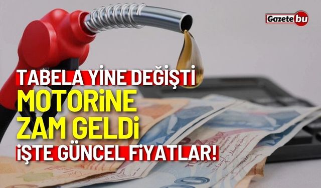 Motorine zam geldi: Tabela yine değişti