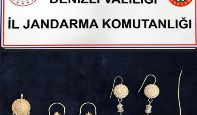 Lidyalılara ait küpeler ve kolyeyle yakalanan 4 şüpheliden 2’si tutuklandı