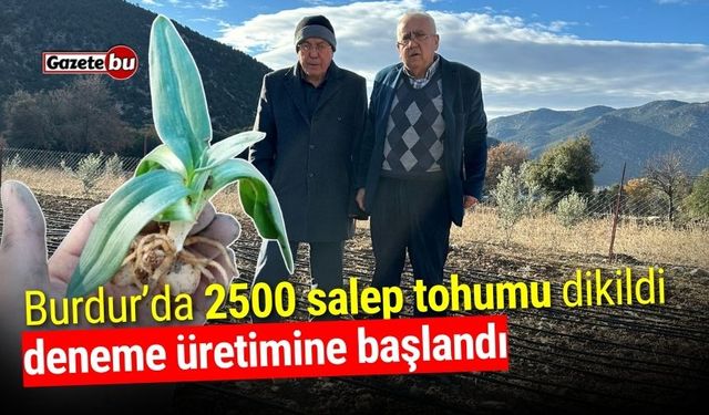 Burdur’da 2500 Salep Tohumu Dikimi Yapıldı