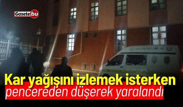 Kar yağışını izlemek isterken pencereden düştü