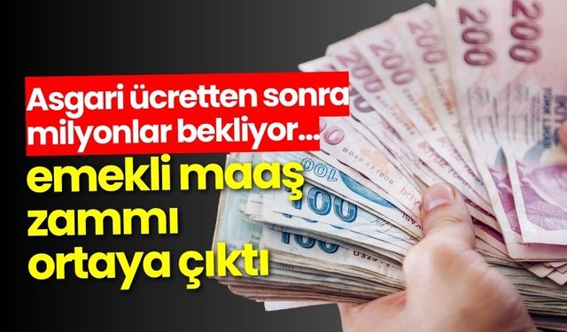 Asgari ücretten sonra milyonlar bekliyor... Emekli maaş zammı hesaplandı!