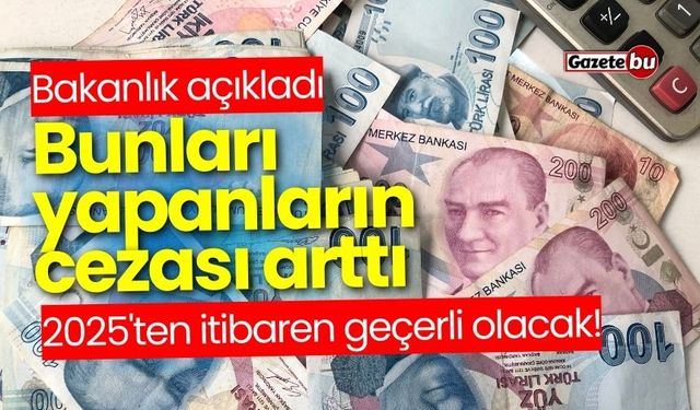 Bakanlık açıkladı! Bunları yapanların cezası arttı