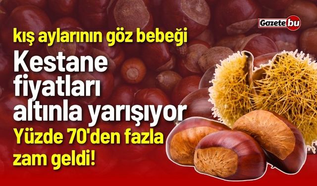 Yüzde 70'den fazla zam geldi! Kestane fiyatları altınla yarışıyor