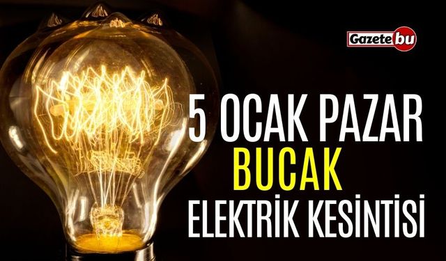 Bucak 5 Ocak Elektrik Kesintisi | AEDAŞ ELEKTRİK KESİNTİSİ