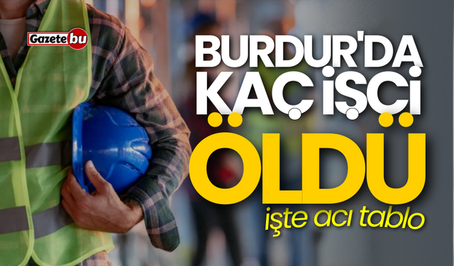 2024 yılında Burdur'da kaç işçi hayatını kaybetti?