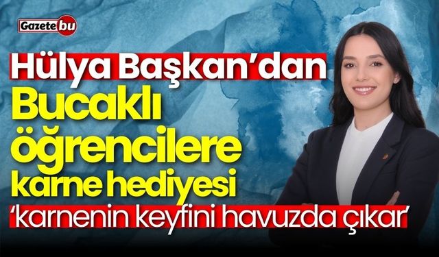 Bucak Belediyesi'nden çocuklara karne hediyesi: Yüzme havuzu