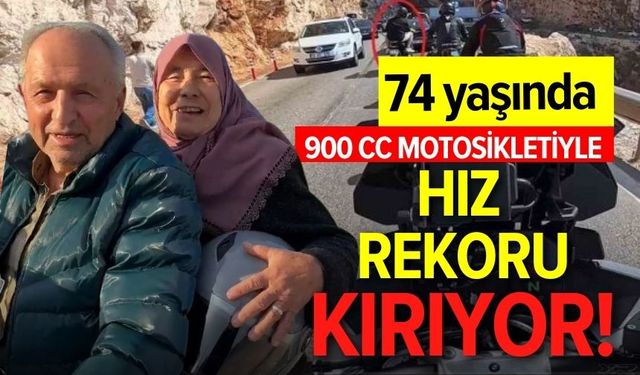 74 yaşında, 900 cc motosikletiyle hız rekoru kırıyor!