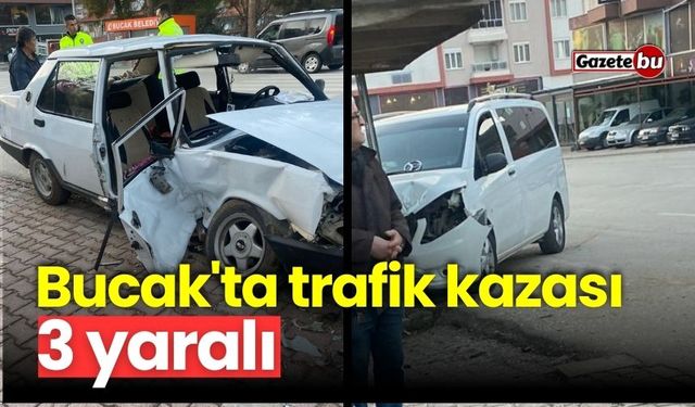 Bucak'ta trafik kazası: 3 yaralı