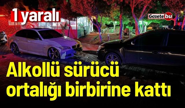 Alkollü sürücü ortalığı birbirine kattı: 1 yaralı