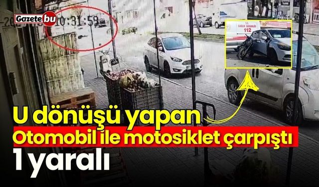 Antalya'da motosiklet kazası: U dönüşü yapan otomobil ile çarpıştı