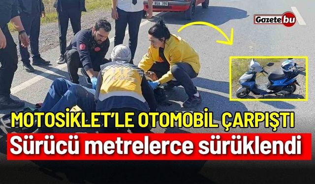 Antalya'da trafik kazası: Sürücü metrelerce sürüklendi