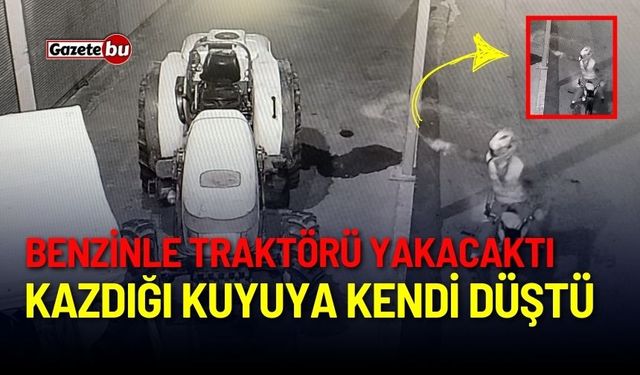 Benzinle Traktörü Yakacaktı, Planı Geri Tepti! İşte O Anlar