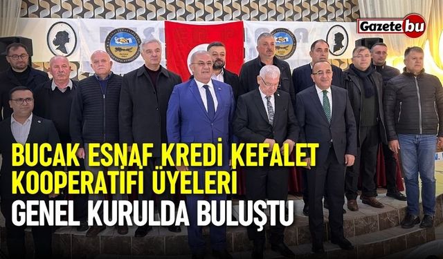 Bucak Esnaf Kredi Kefalet Kooperatifi Üyeleri Genel Kurulda Buluştu