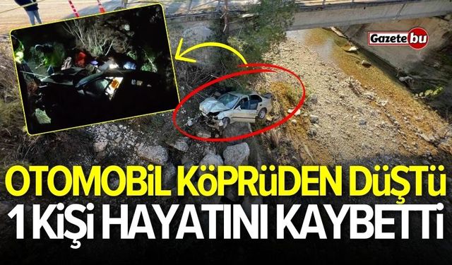 Otomobil köprüden düştü: 1 kişi hayatını kaybetti