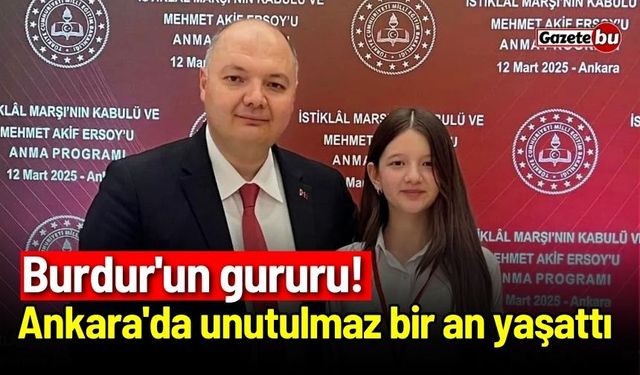 Burdur'un gururu! Ankara'da unutulmaz bir an yaşattı