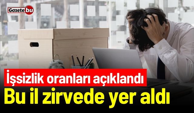 İşsizlik oranları açıklandı! Bu İl zirvede yer aldı